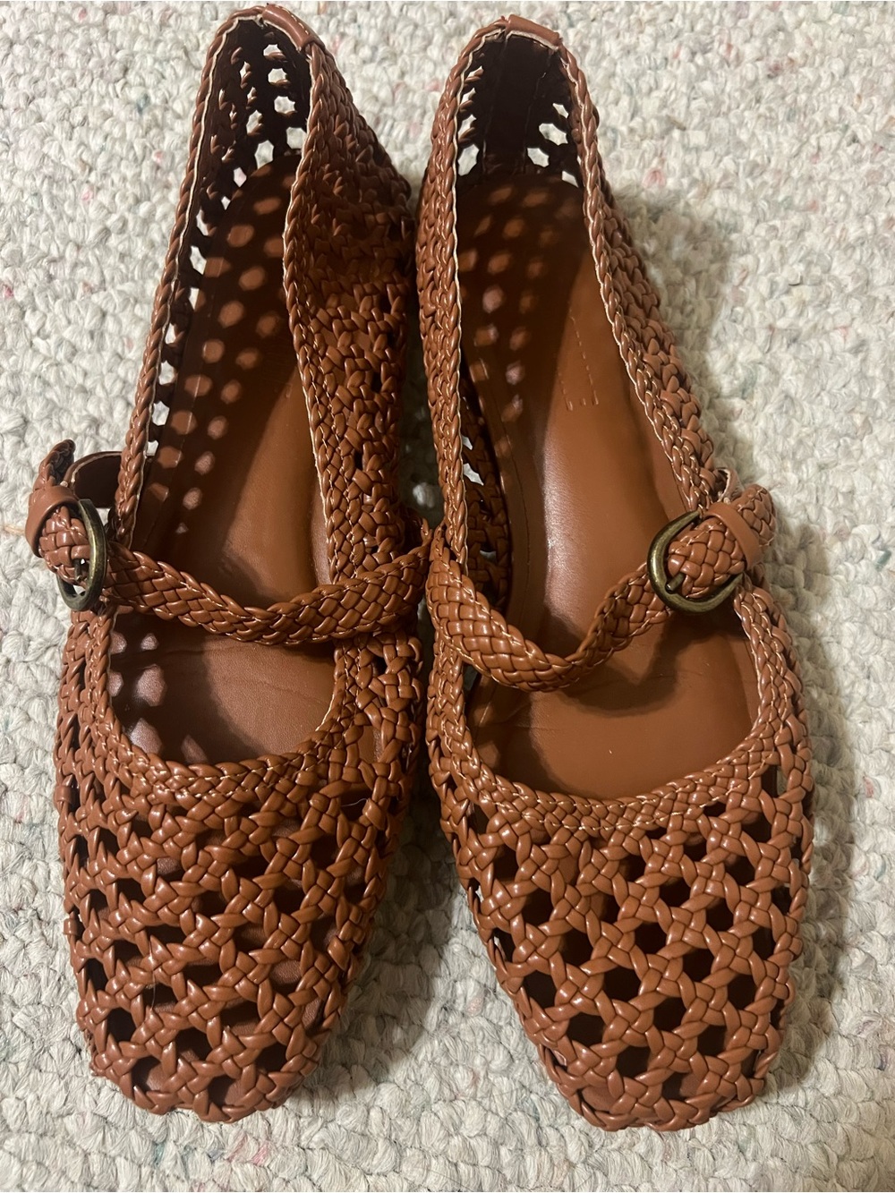 Cushionaire Braided Mary Jane Flats Size 6.5M
